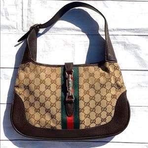 GUCCI SHERRY LINE Jackie O Shoulder Small Hobo Bag